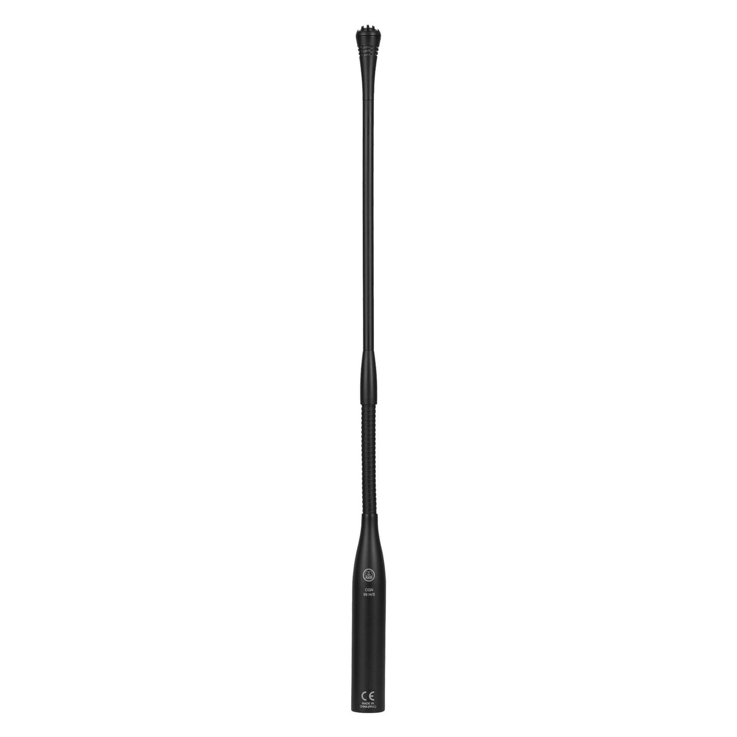AKG CGN99H/S Hypercardioid Gooseneck Condenser Microphone, 30cm Length, XLR Phantom Power Adapter, Ideal for Fixed & Mobile Installations