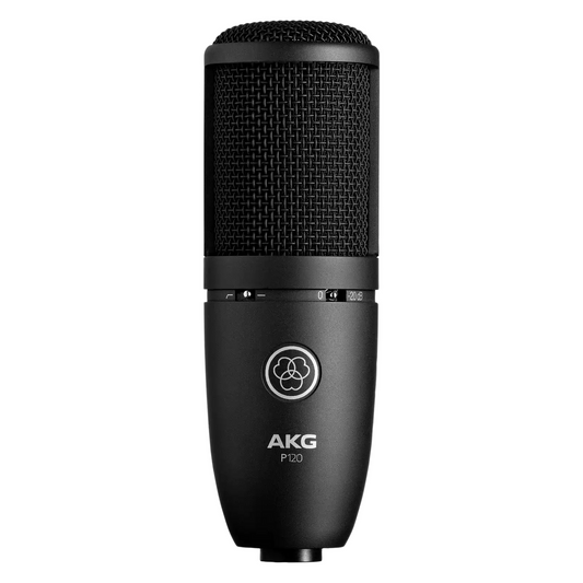 AKG P-120 True Condenser Recording Microphone, 2/3-Inch Diaphragm, Clear Sound, Ideal for Vocals & Instruments, Affordable Studio Mic
