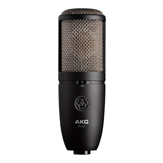 AKG P-420 Dual-Capsule Condenser Microphone - Multi-Pattern, High Sensitivity, 155dB SPL, Perfect for Studio Recording & Instruments