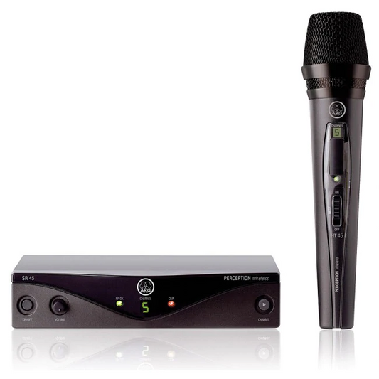 AKG PW45-VOCAL Wireless Handheld Microphone Set - Premium Sound, Easy Setup, Ideal for Live Performances, Clubs, and Events