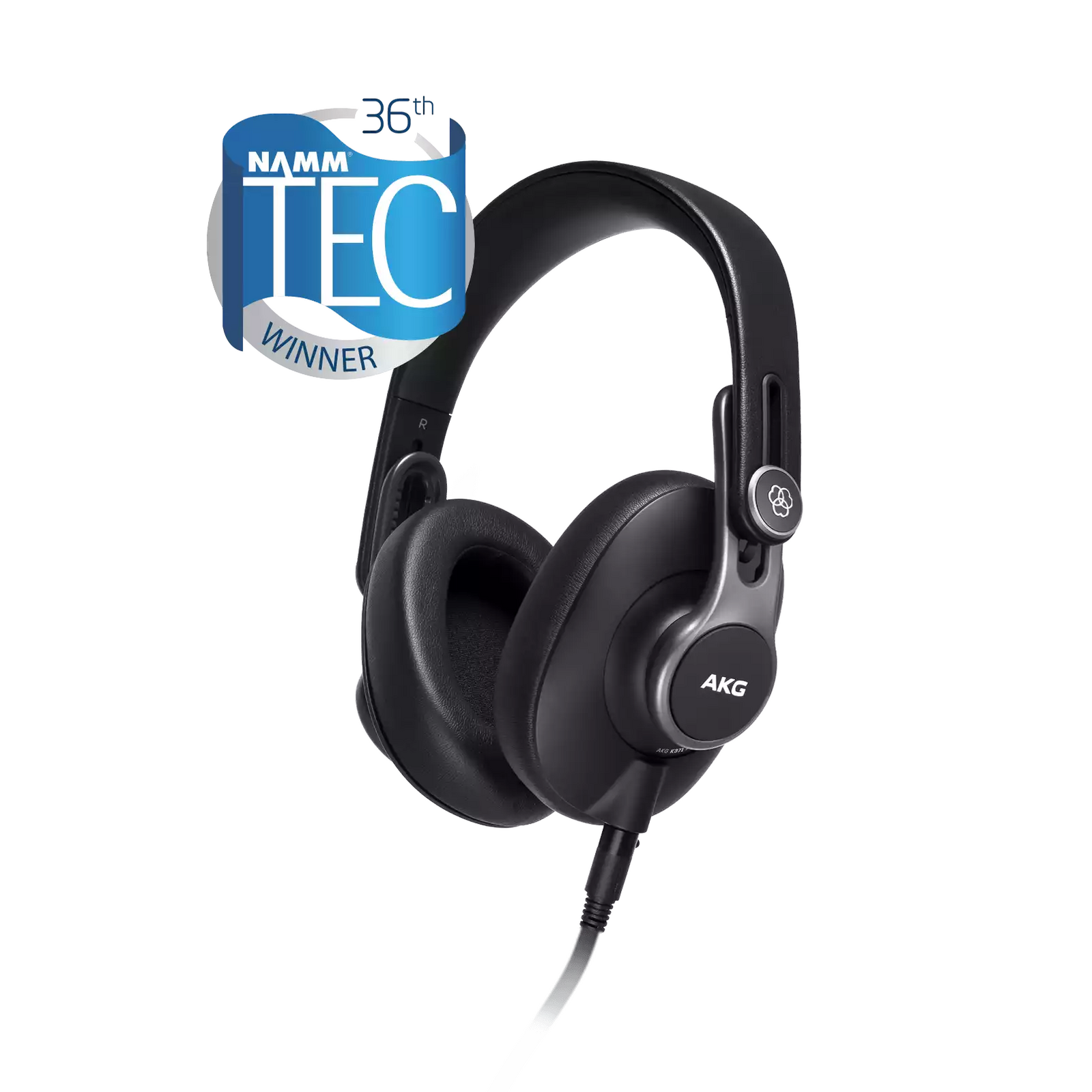 AKG K-371 Professional Closed Back Over Ear Studio Headphones - High-Quality Sound, Comfortable Fit, Durable Design