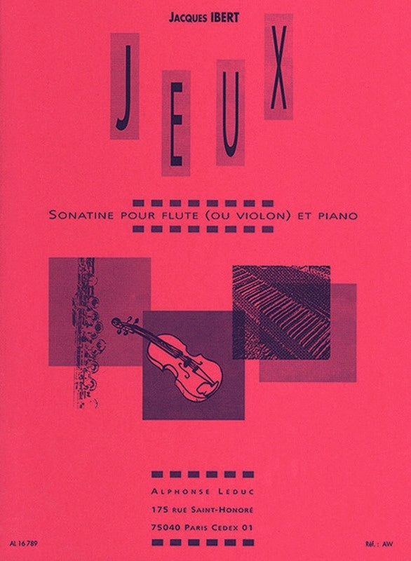 Jeux Sonatine Flute/Violin (Softcover Book)
