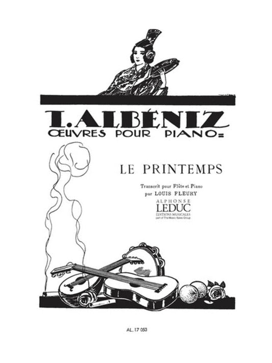 Albeniz - Le Printemps (Spring) For Flute/Piano (Softcover Book)