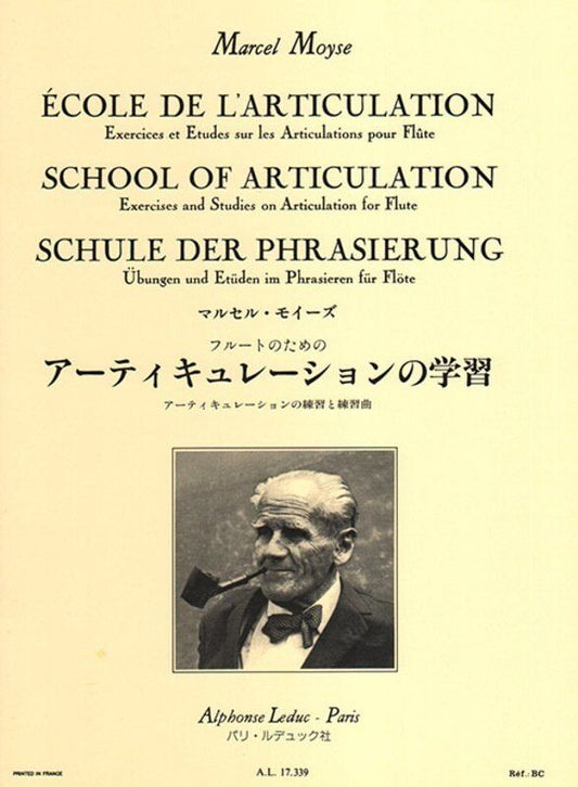 Moyse School of Articulation for Flute by Marcel Moyse, Alphonse Leduc, 16 Pages
