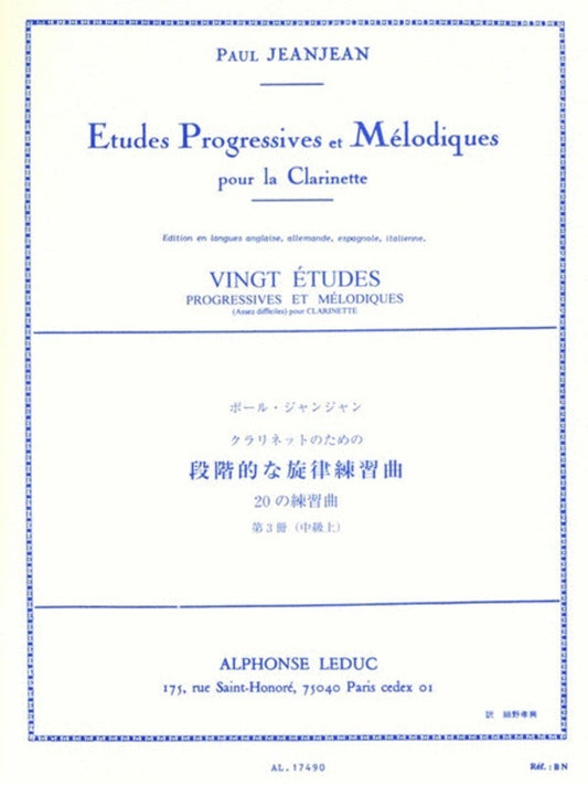 20 Easy Progressive And Melodic Studies Vol 3 Cla