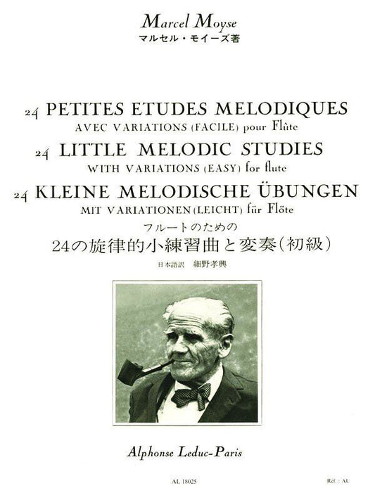 Moyse 24 Little Melodic Studies for Flute by Alphonse Leduc