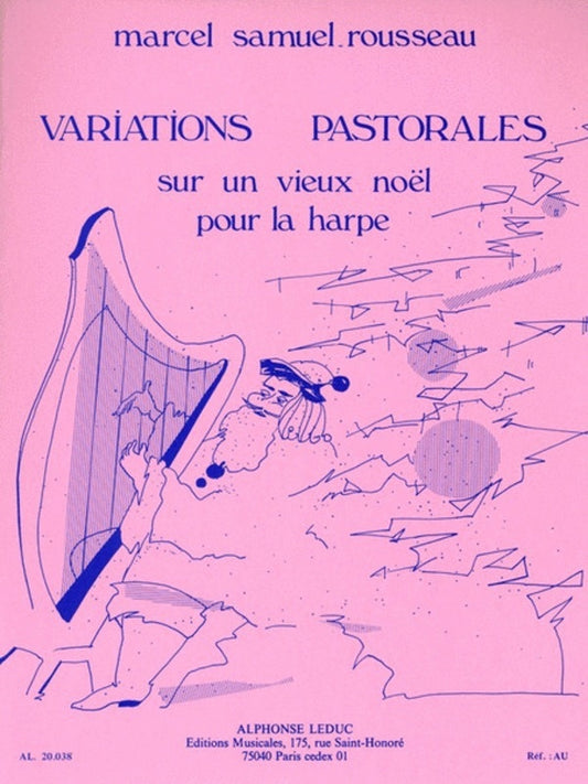 Variations Pastorales Sur Un Vieux Noel For Harp (Softcover Book)