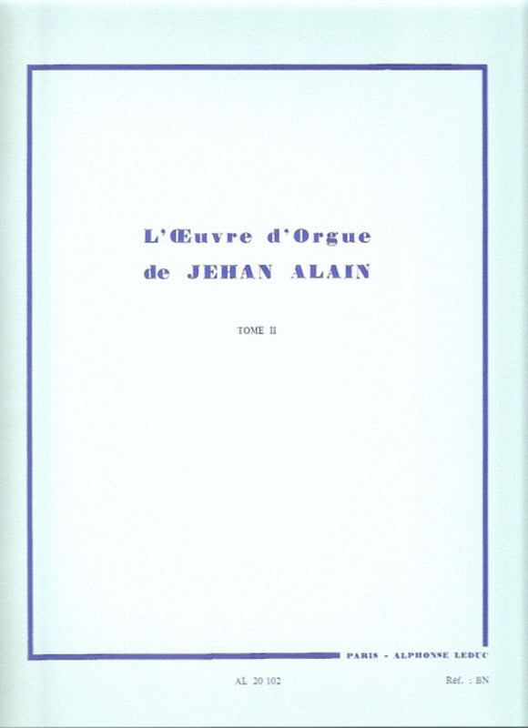 Alain - Organ Works Vol 2 (Softcover Book)