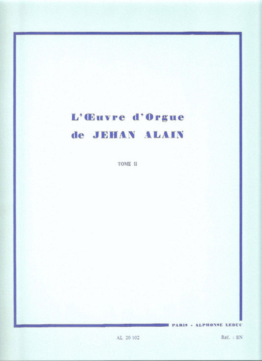 Alain - Organ Works Vol 2 (Softcover Book)