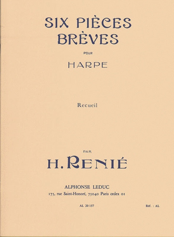 Renie - 6 Pieces Breves For Harp (Softcover Book)