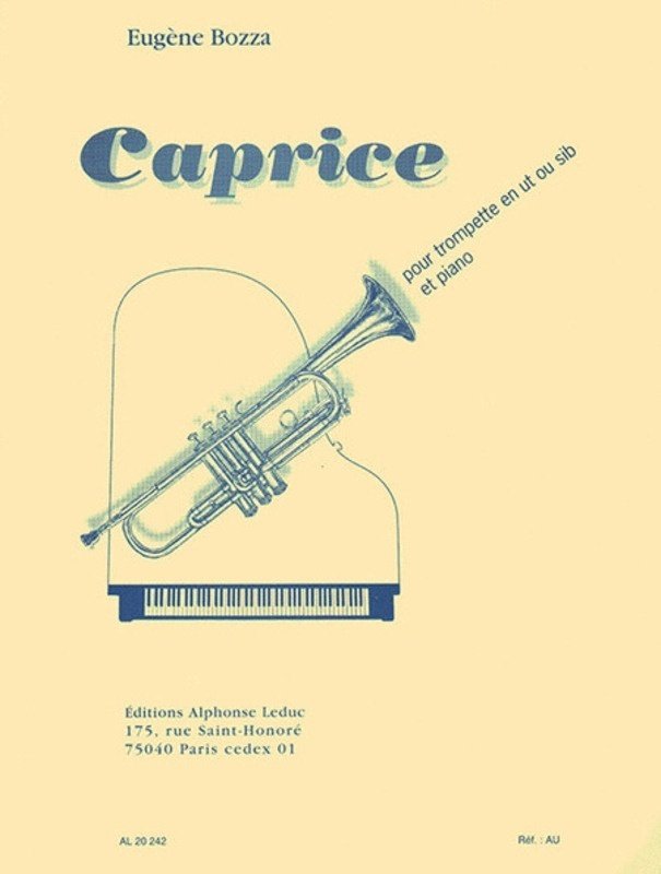 Bozza - Caprice No 1 Op 47 Trumpet/Piano (Alphonse Leduc)
