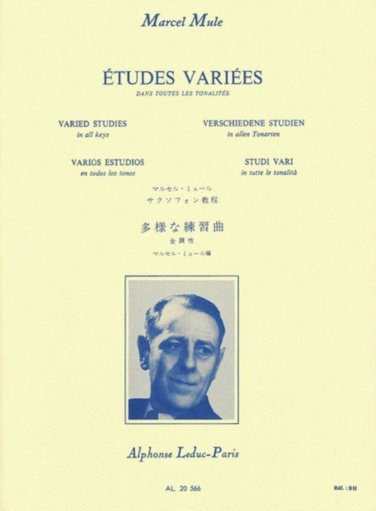 Mule Varied Studies in All Keys for Saxophone by Marcel Mule, Alphonse Leduc