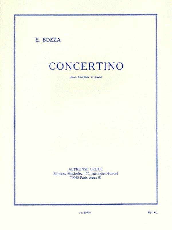 Concertino for Trumpet and Piano by Eugene Bozza, Alphonse Leduc