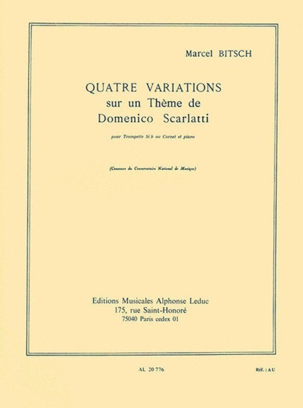 Marcel Bitsch - Four Variations on a Theme by Domenico Scarlatti for Trumpet