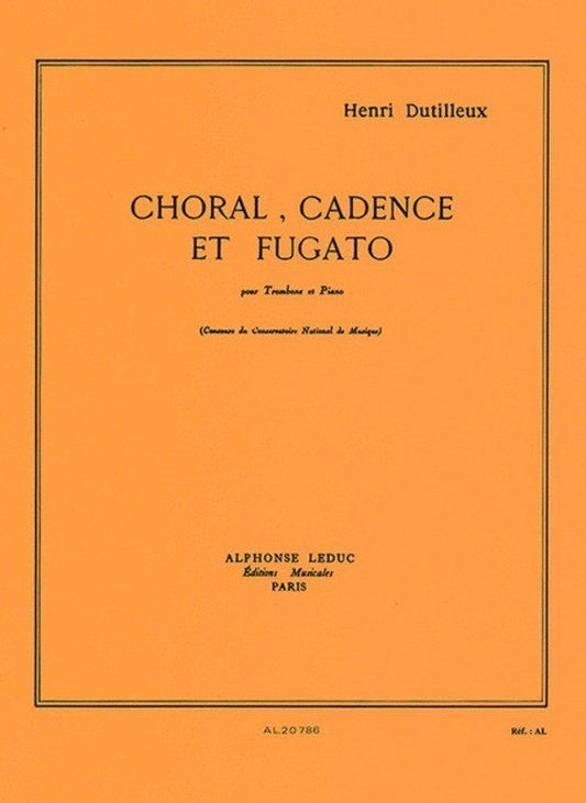 Dutilleux - Choral Cadence et Fugato for Trombone and Piano