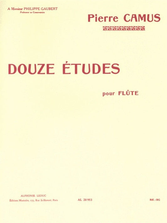 12 Etudes Flute (Softcover Book)