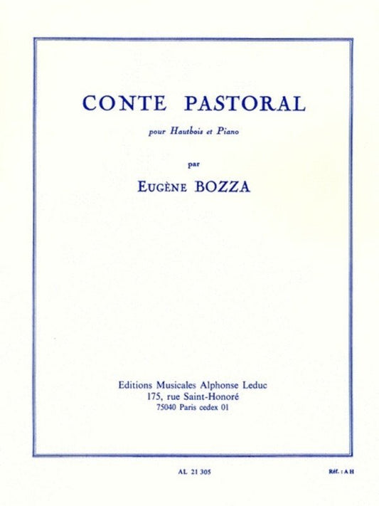 Bozza - Conte Pastorale for Oboe and Piano, Score and Parts, 96 Pages