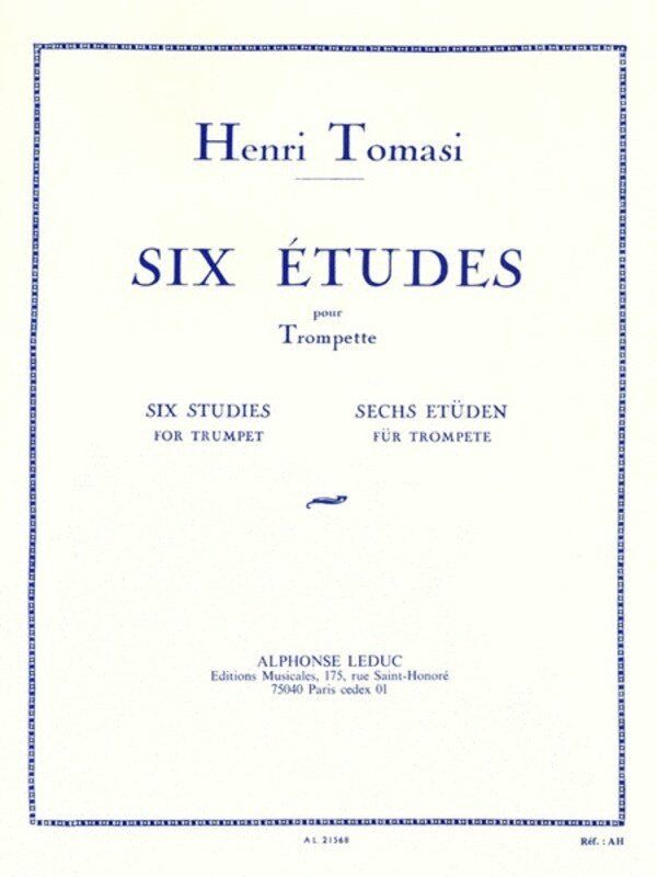 Tomasi 6 Etudes for Trumpet by Alphonse Leduc