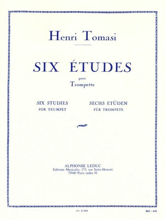 Tomasi 6 Etudes for Trumpet by Alphonse Leduc