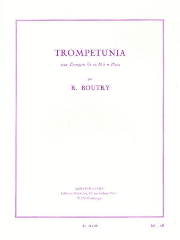 Boutry - Trumpetunia for Trumpet and Piano