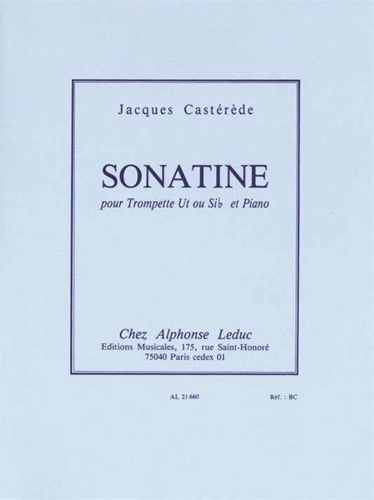 Casterede - Sonatina for Trumpet and Piano, Alphonse Leduc, 96 Pages