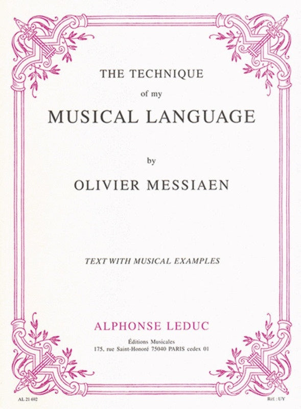 Messiaen - Technique Of My Music Language