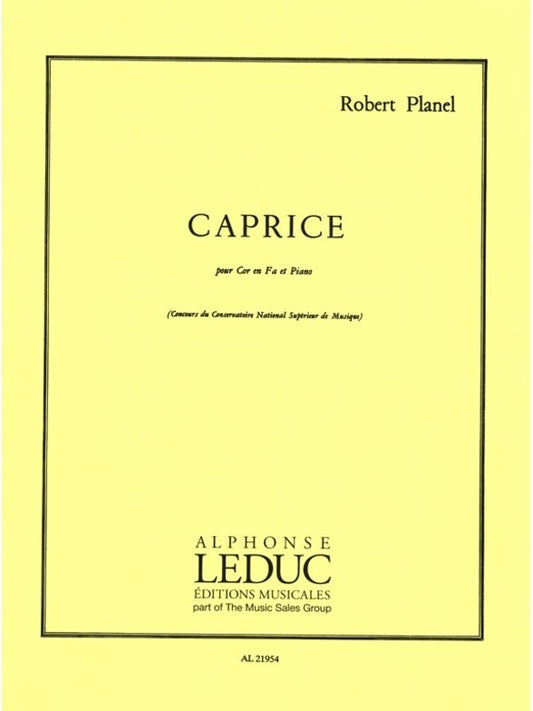 Planel - Caprice For Horn/Piano (Softcover Book)