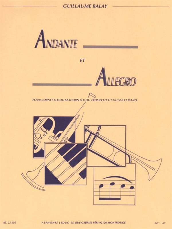 Balay - Andante And Allegro Cornet Or Trumpet/Piano (Softcover Book)