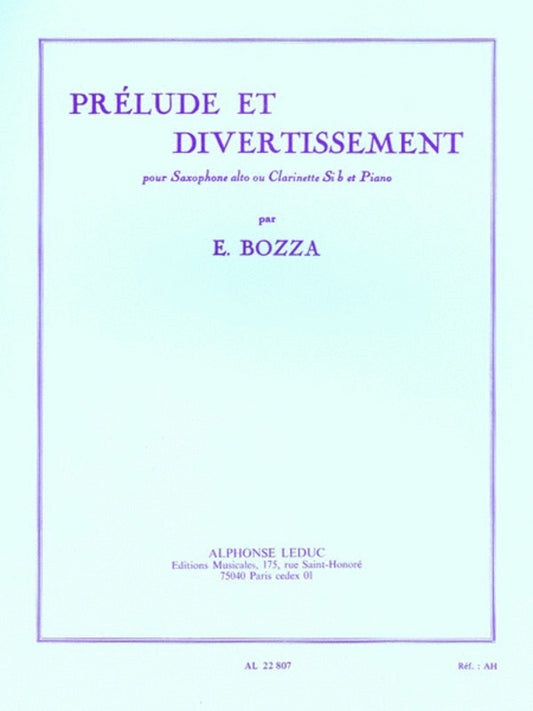 Prelude Et Divertissement A/Sax (Softcover Book)
