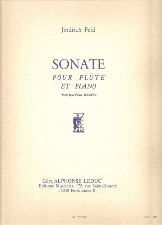Feld - Sonata for Flute and Piano, Composed 1957, Alphonse Leduc, Virtuosic Three Movements