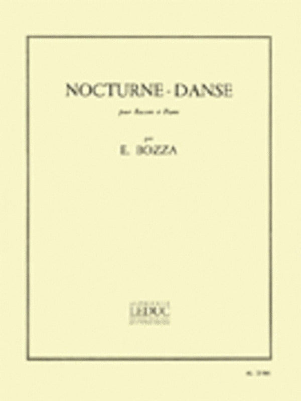 Bozza - Nocturne Dance For Bassoon/Piano (Softcover Book)