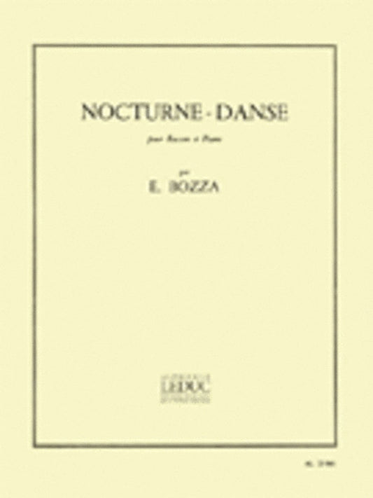 Bozza - Nocturne Dance For Bassoon/Piano (Softcover Book)