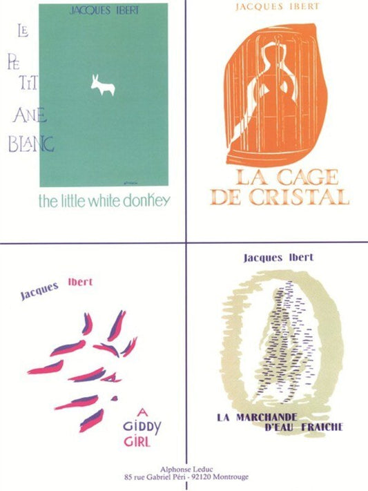 Ibert: 4 Famous Pieces from Histoires for Piano, Alphonse Leduc, 16 Pages