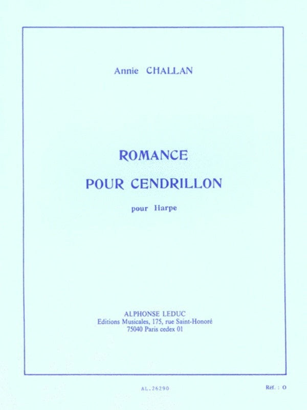 Challan - Romance Pour Cendrillon For Harp (Softcover Book)
