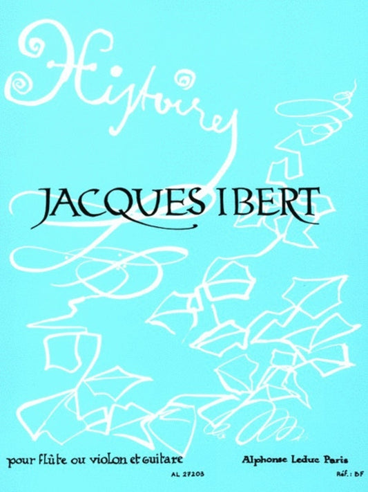 Ibert - Histoires 6 Pieces Flute Or Violin/Guitar (Softcover Book)