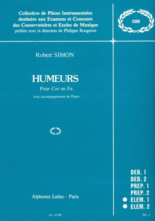 Simon - Humeurs For Horn/Piano (Alphonse Leduc)