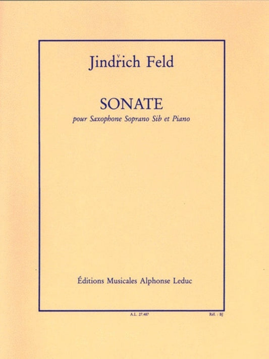 Feld - Sonata For Soprano Sax/Piano