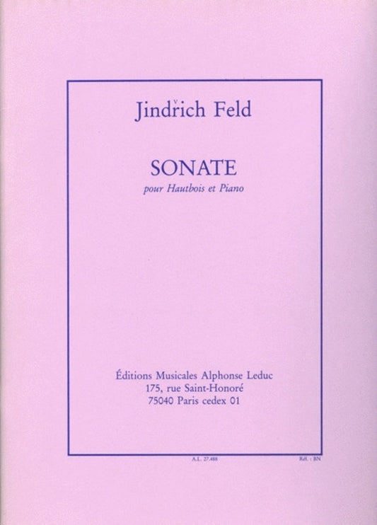 Feld - Sonata For Oboe/Piano (Softcover Book)