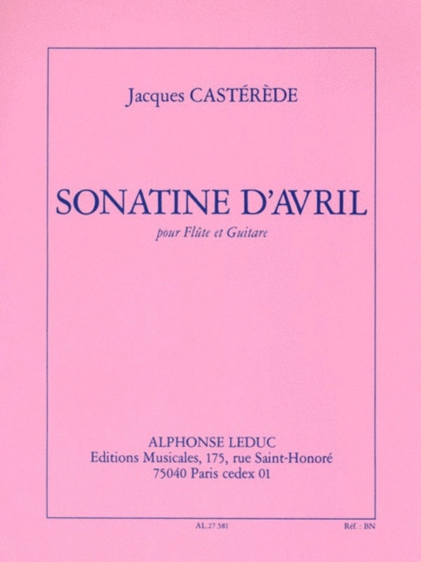 Casterede - Sonatine Of April For Flute/Guitar (Softcover Book)