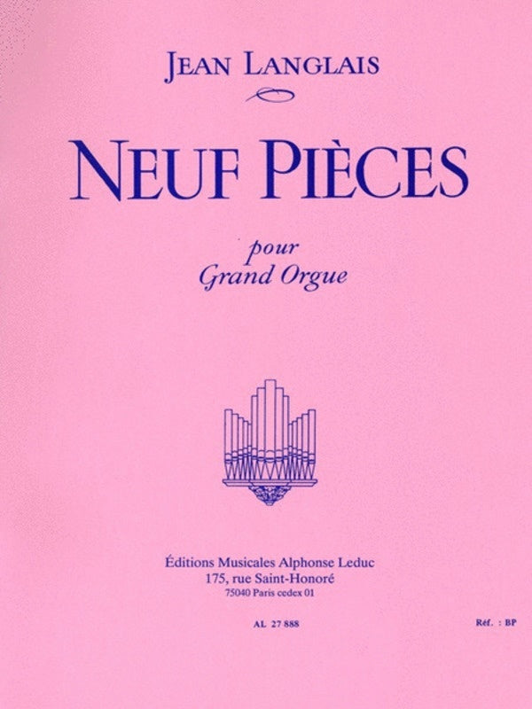 Nine Pieces For Organ Op 40 (Softcover Book)