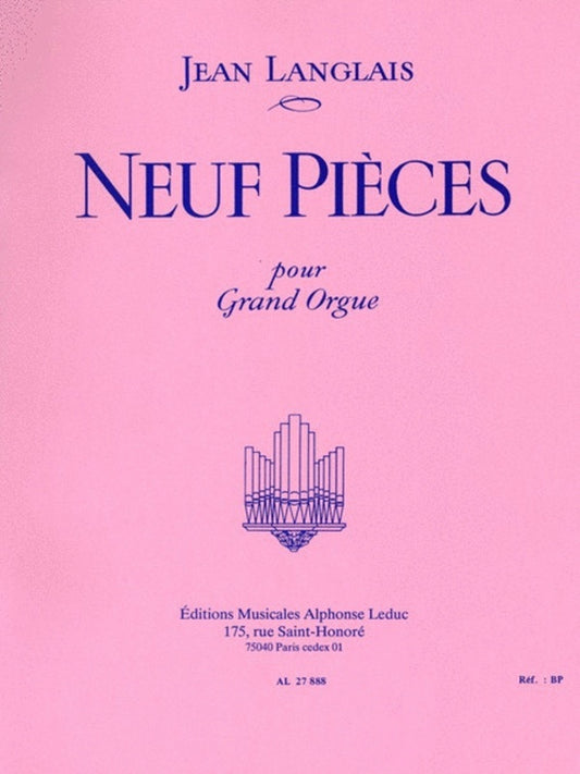 Nine Pieces For Organ Op 40 (Softcover Book)