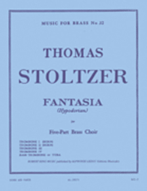 Fantasia - Hypodorian For 5 Part Brass Choir (Music Score/Parts)