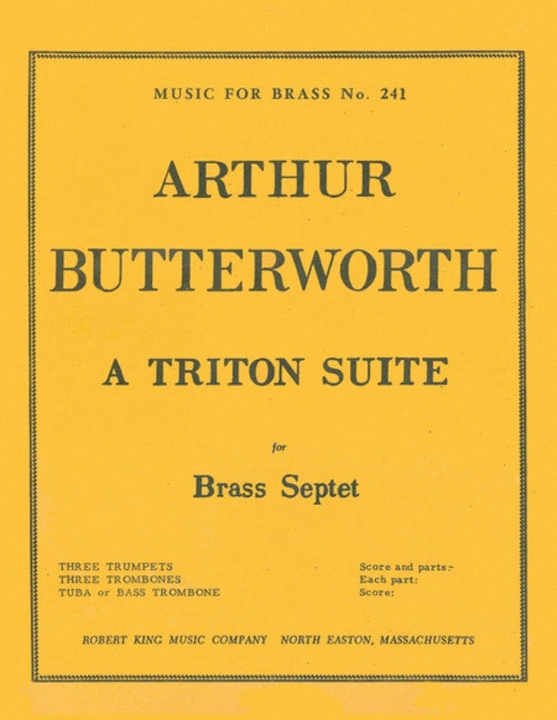 Butterworth - A Triton Suite Brass Septet (Music Score/Parts)