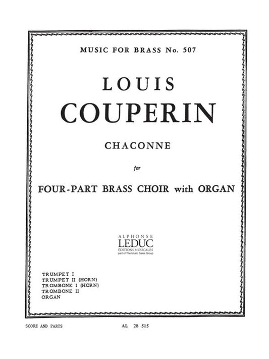 Couperin - Chaconne  Brass Quartet/Organ