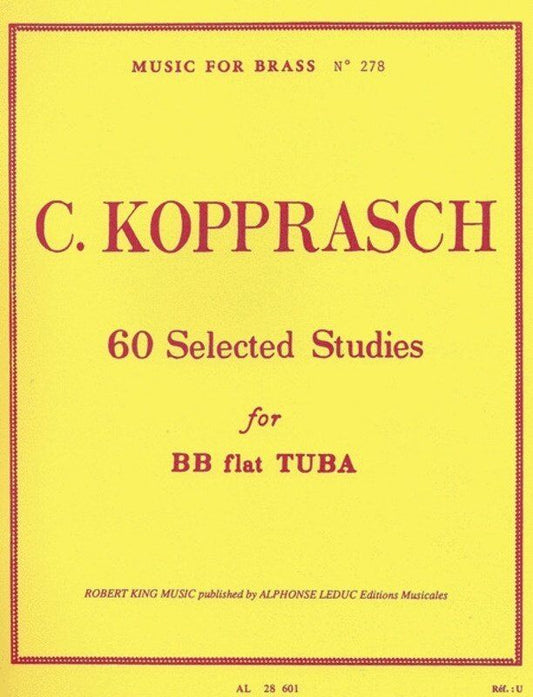60 Selected Studies for Bb Flat Tuba by Georg Kopprasch