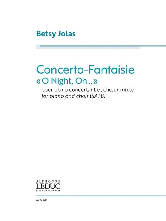 Jolas - Concerto Fantaisie Piano/Satb Vocal Score