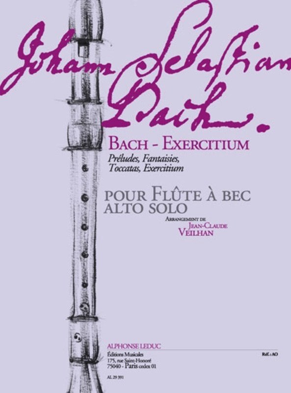 Bach - Exercitium Treble Recorder (Alphonse Leduc)