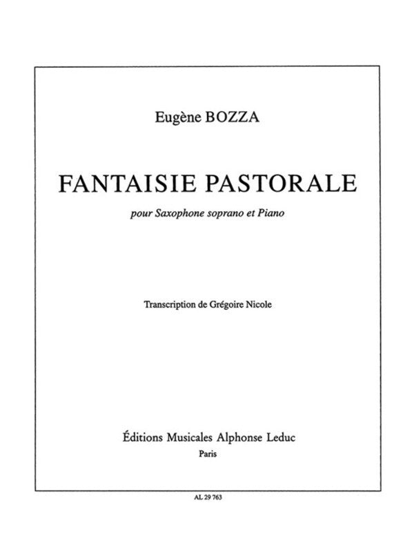 Bozza - Fantaisie Pastorale Op 37 Soprano Sax/Piano (Softcover Book)