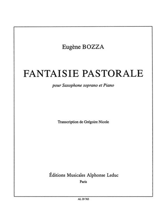 Bozza - Fantaisie Pastorale Op 37 Soprano Sax/Piano (Softcover Book)