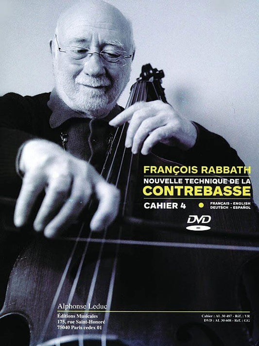 New Technique for Double Bass Volume 4 Book/DVD by Francois Rabbath